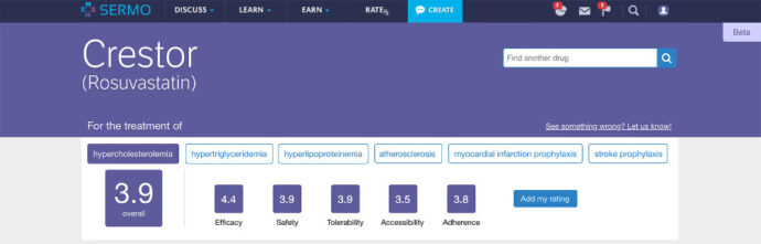 Sermo Drug Ratings