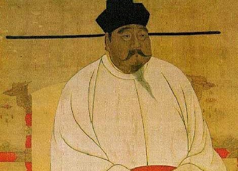 A historical portrait of a seated figure wearing traditional attire and a black hat against a plain background subtly reflects the history of obesity through the figure's fuller build.